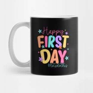 Happy First Day of School Colorful Mug